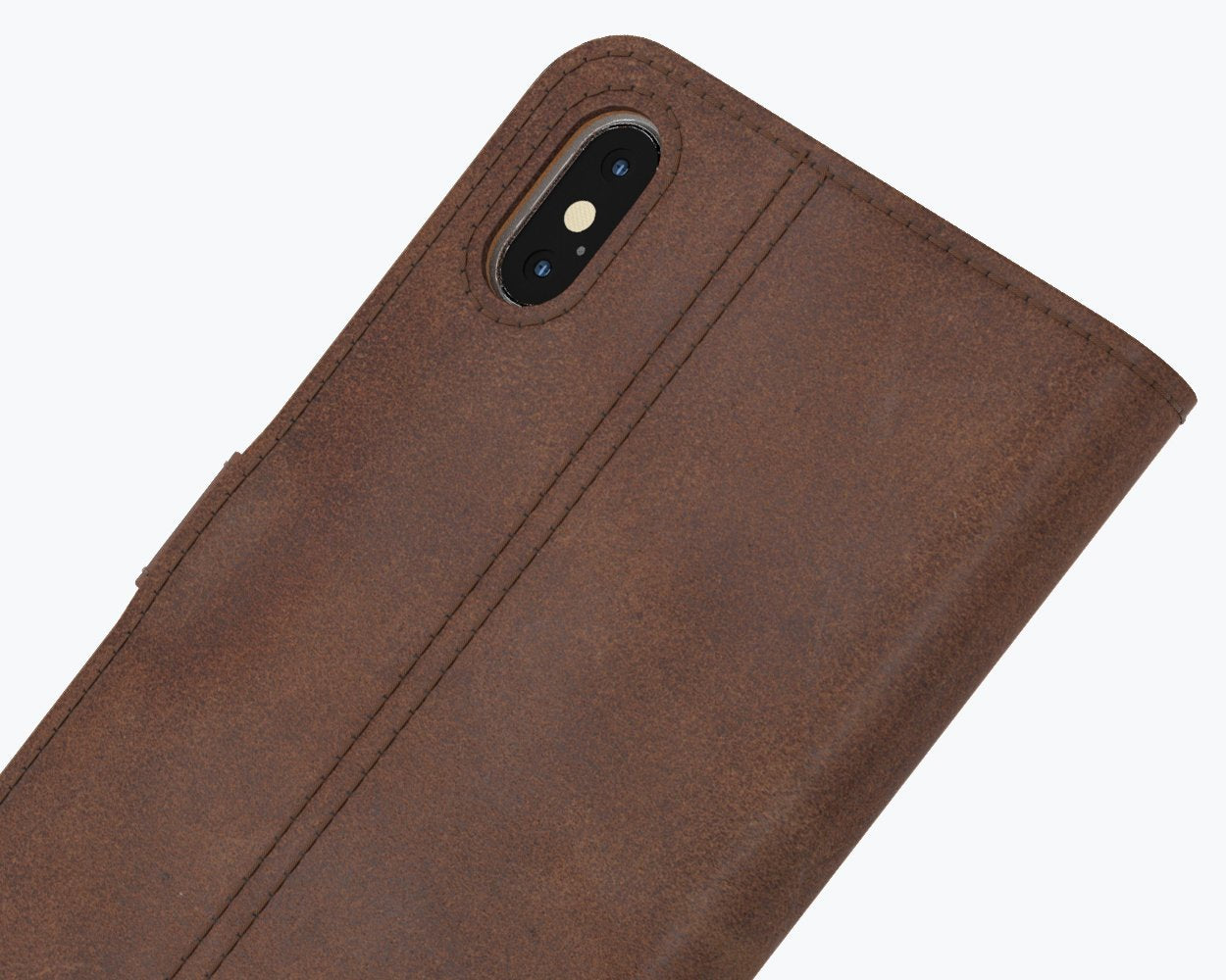 Étui portefeuille en cuir vintage - Apple iPhone XS Max