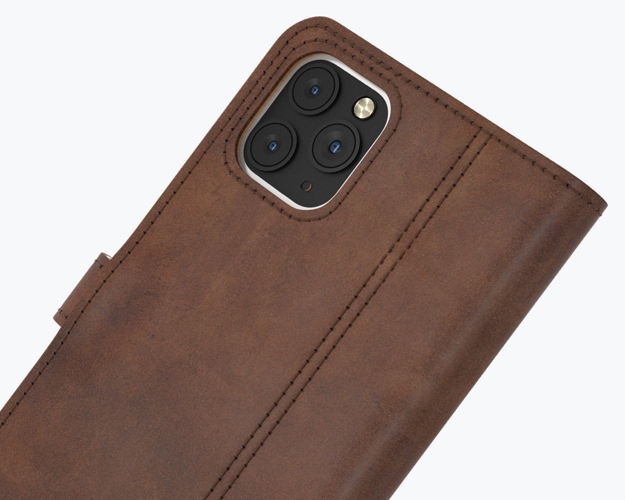Étui portefeuille en cuir vintage - Apple iPhone 12 Pro Max