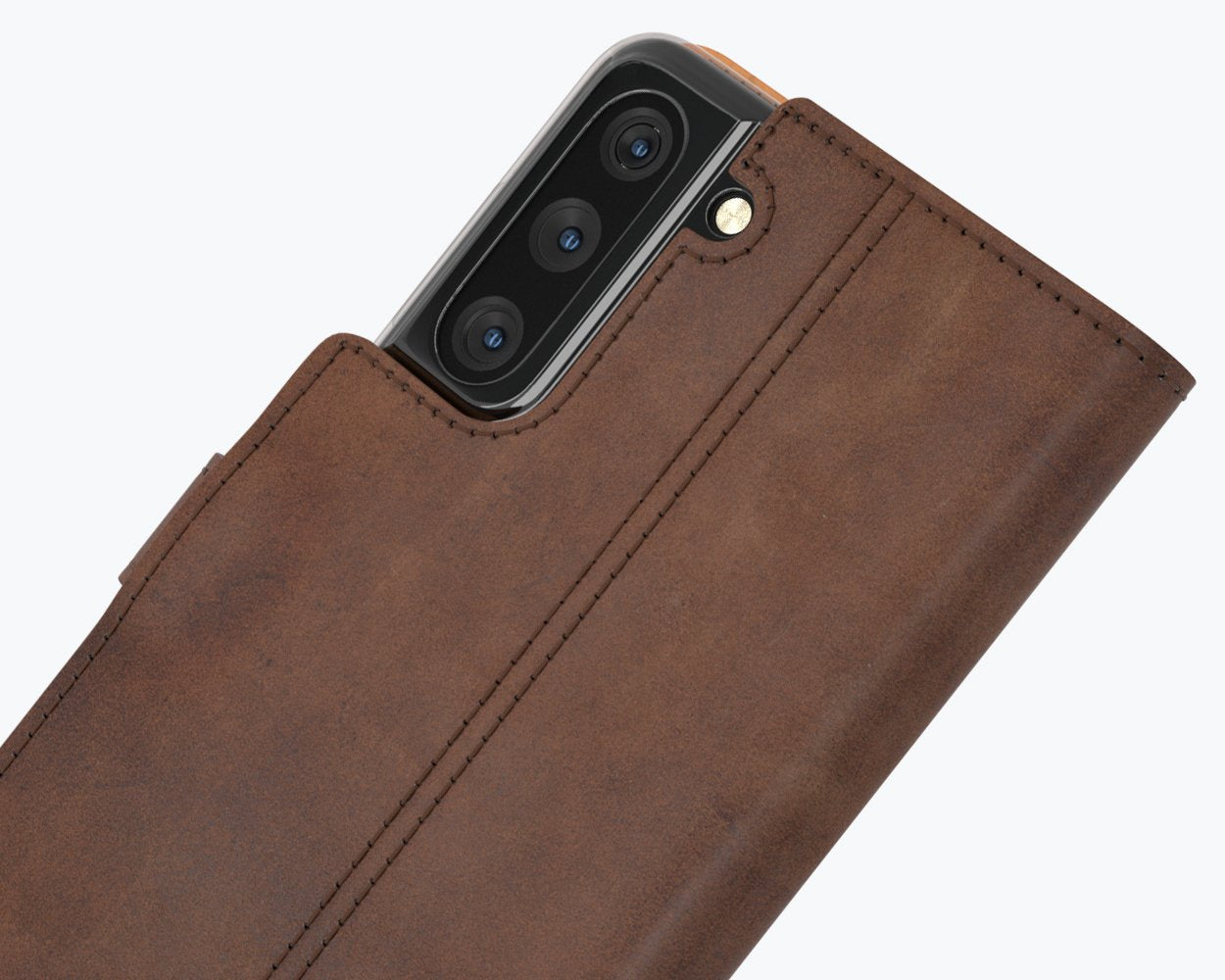 Étui portefeuille en cuir vintage - Samsung Galaxy S21
