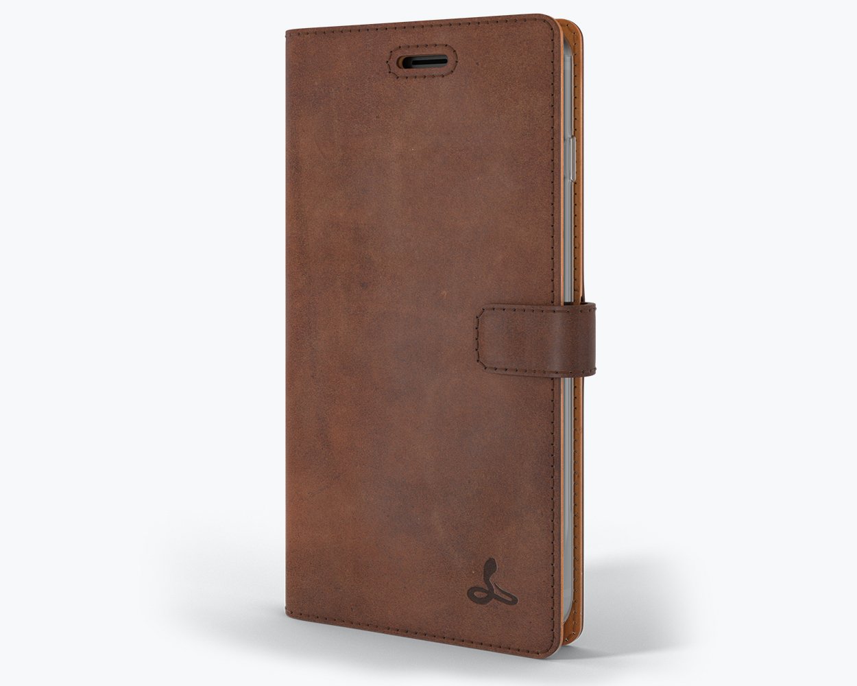 Étui portefeuille en cuir vintage - Apple iPhone 7 Plus