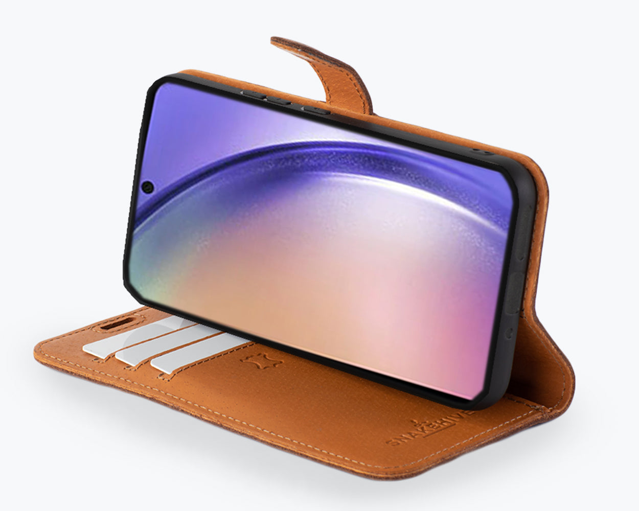 Étui portefeuille en cuir vintage - Samsung Galaxy A54