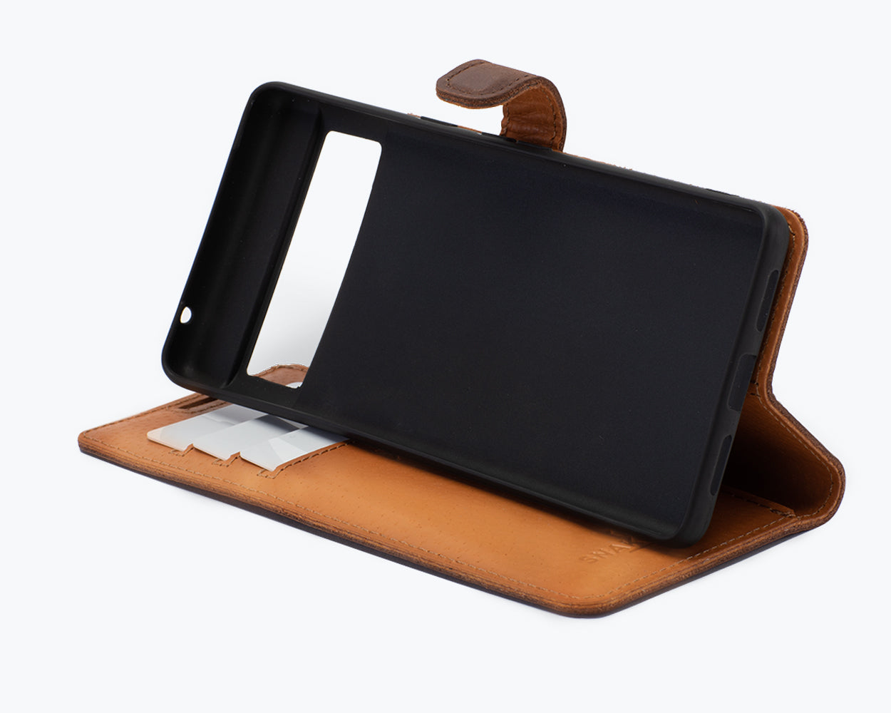 Google Pixel 6 - Vintage Leather Wallet Phone Case