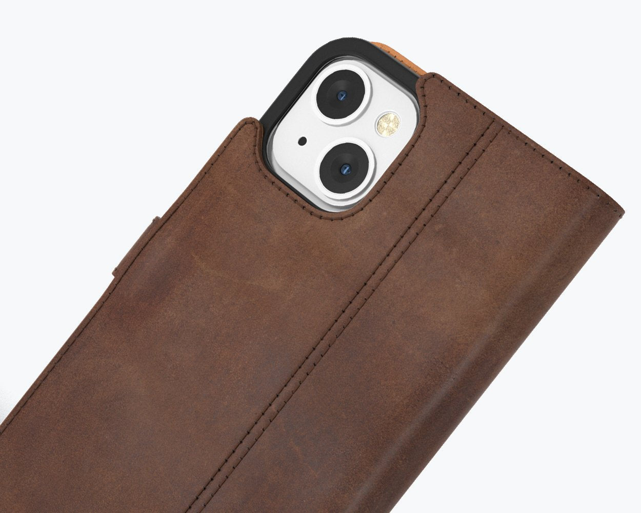 Étui portefeuille en cuir vintage - Apple iPhone 13 Mini