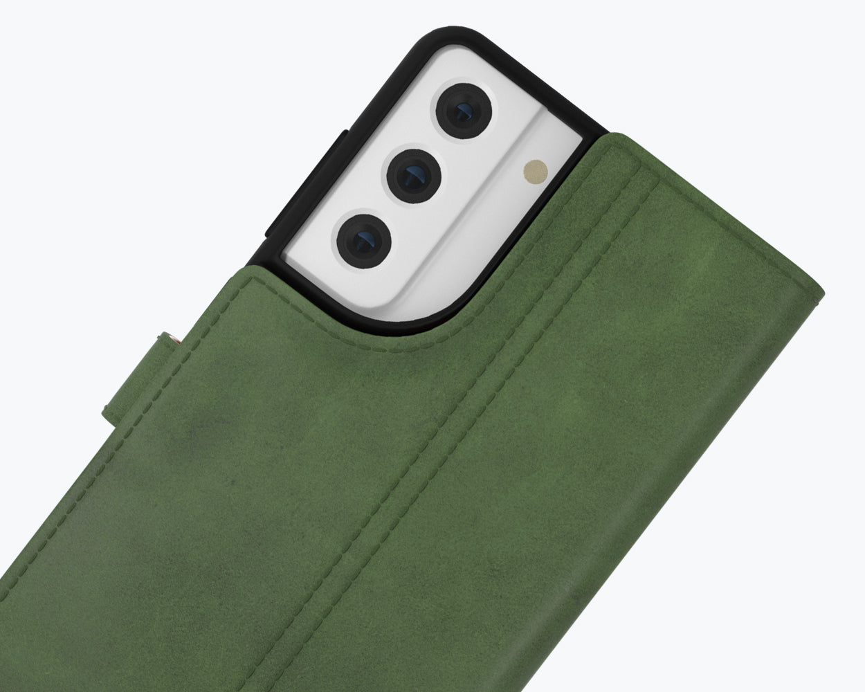 Étui portefeuille en cuir vintage - Samsung Galaxy S21 FE
