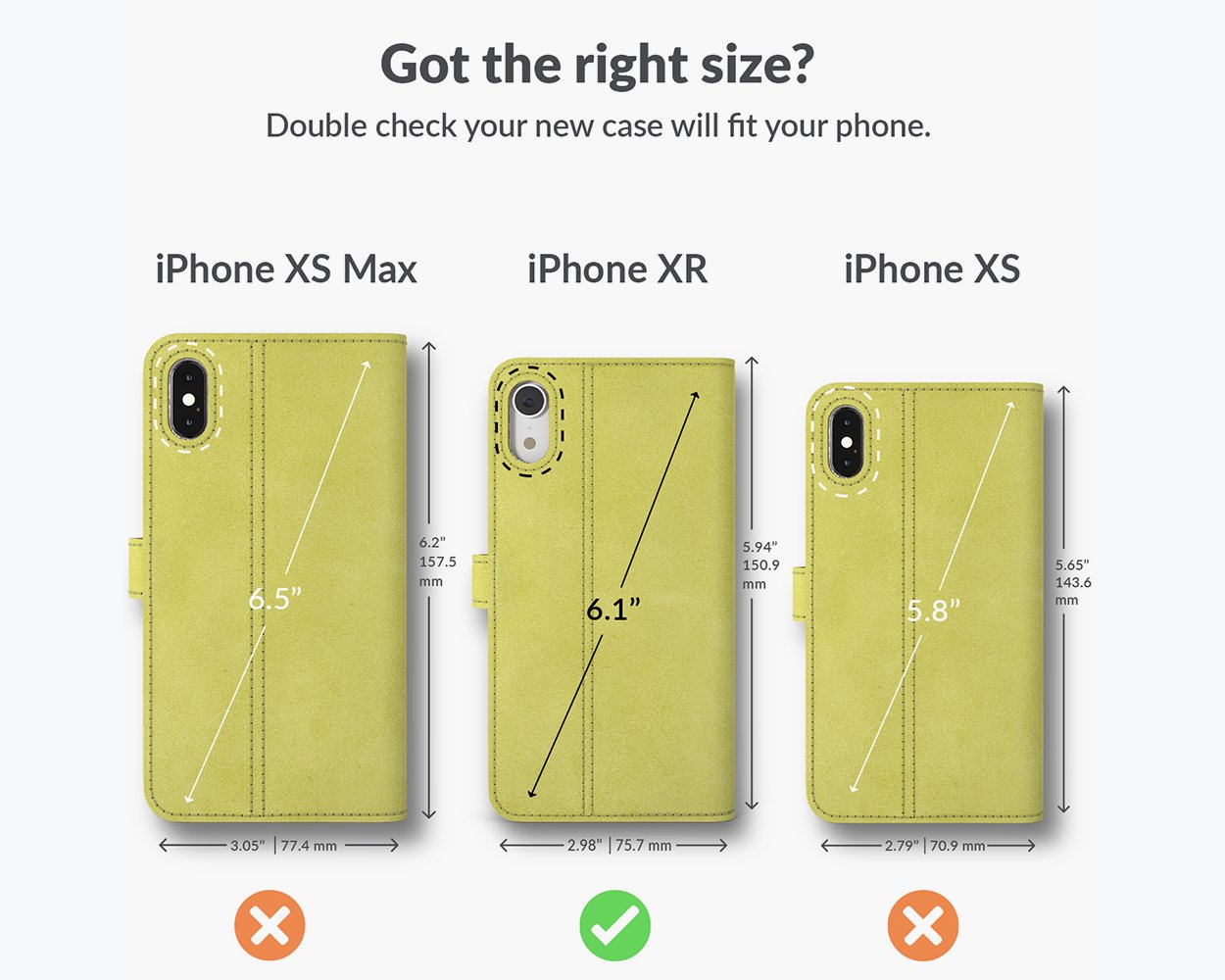 Étui portefeuille en cuir vintage - Apple iPhone XR