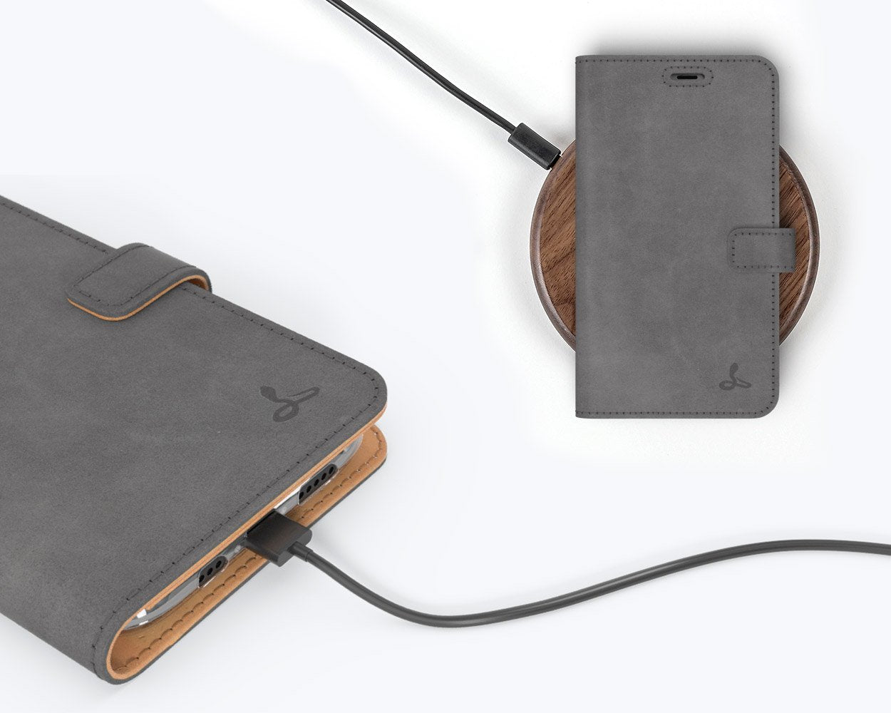 Étui portefeuille en cuir vintage - Apple iPhone 11 Pro