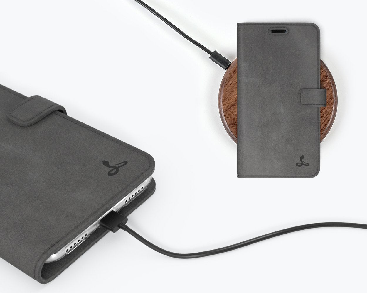 Étui portefeuille en cuir vintage - Apple iPhone XR