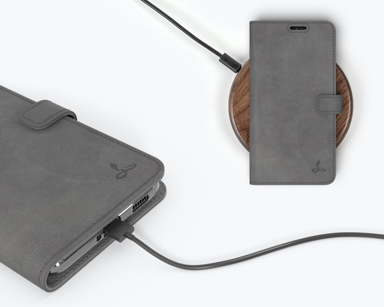 Étui portefeuille en cuir vintage - Samsung Galaxy S21