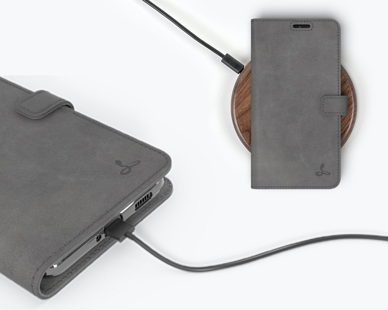 Étui portefeuille en cuir vintage - Samsung Galaxy S21 Ultra