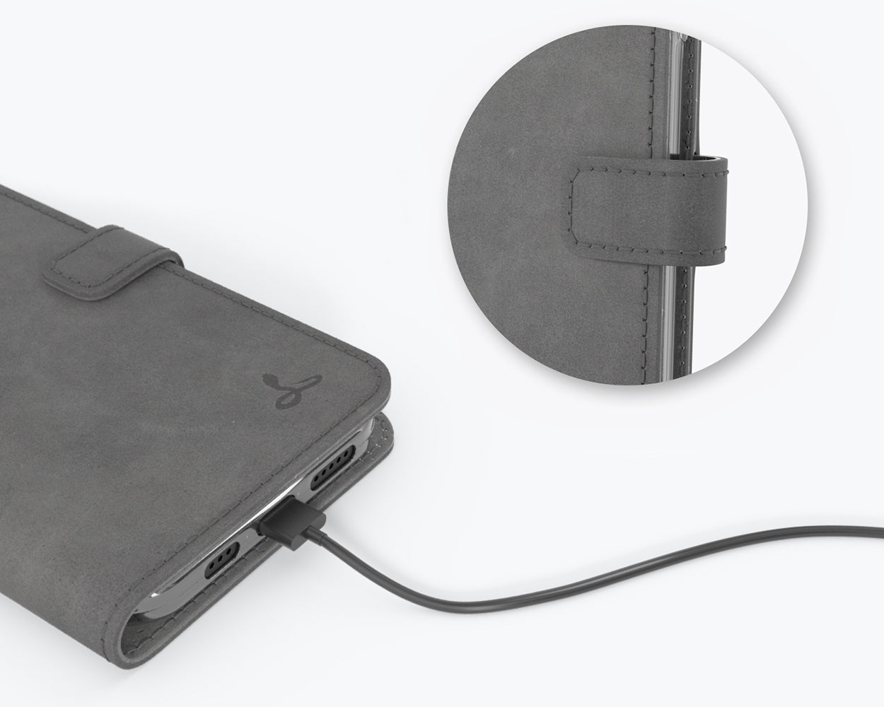 Étui portefeuille en cuir vintage - Apple iPhone 12 Pro Max