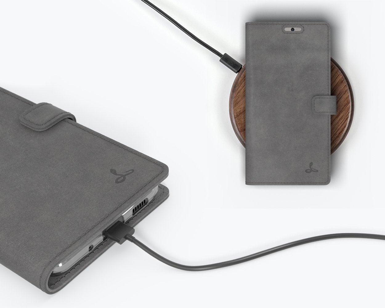 Étui portefeuille en cuir vintage - Samsung Galaxy S20 FE