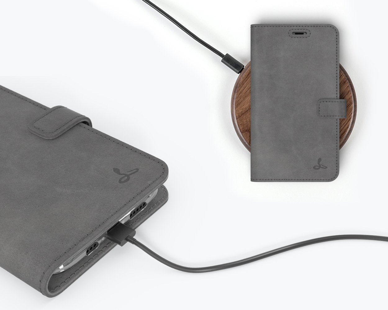 Étui portefeuille en cuir vintage - Apple iPhone 11 Pro