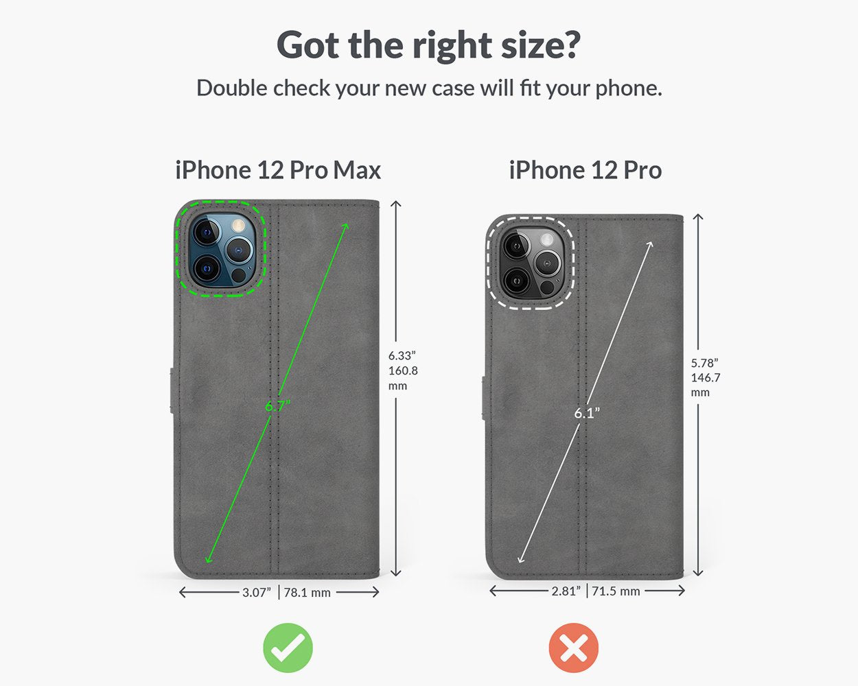 Étui portefeuille en cuir vintage - Apple iPhone 12 Pro Max