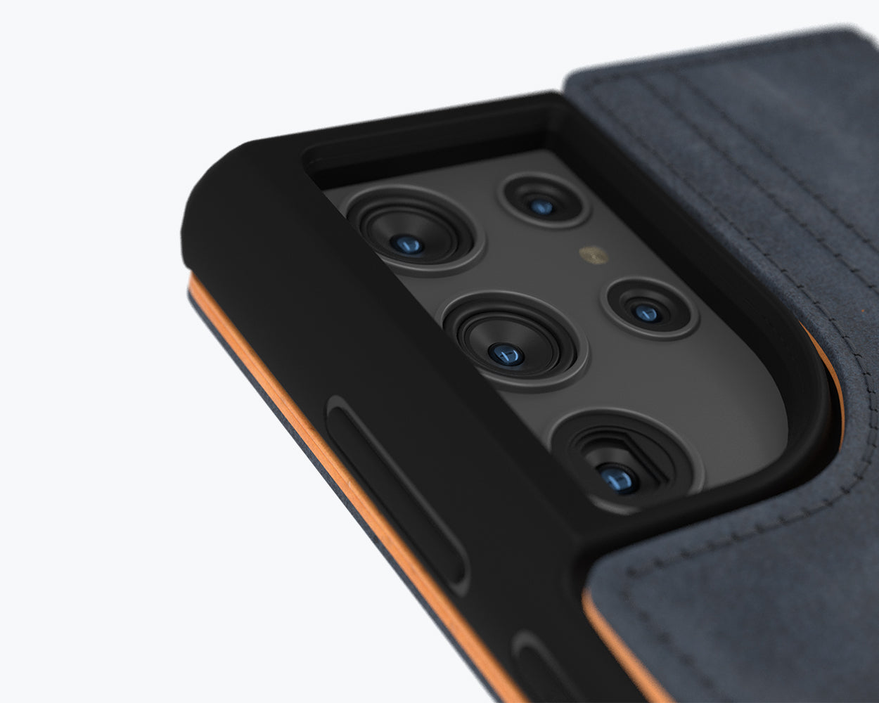 Étui portefeuille en cuir vintage - Samsung Galaxy S22 Ultra