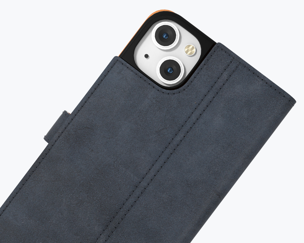 Étui portefeuille en cuir vintage - Apple iPhone 14 Plus