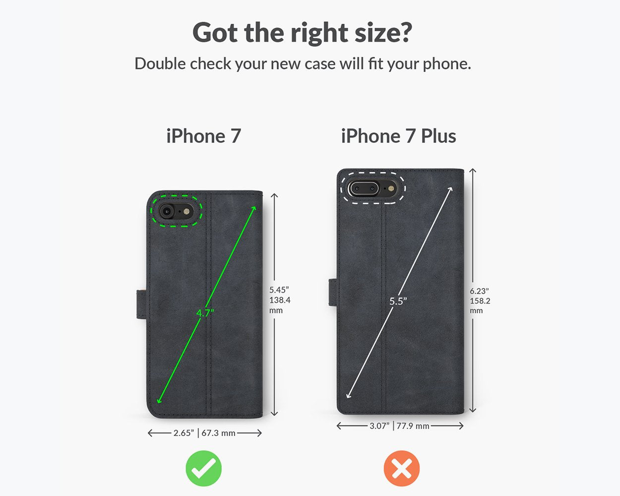 Apple iPhone 7 - Vintage Leather Wallet Phone Case