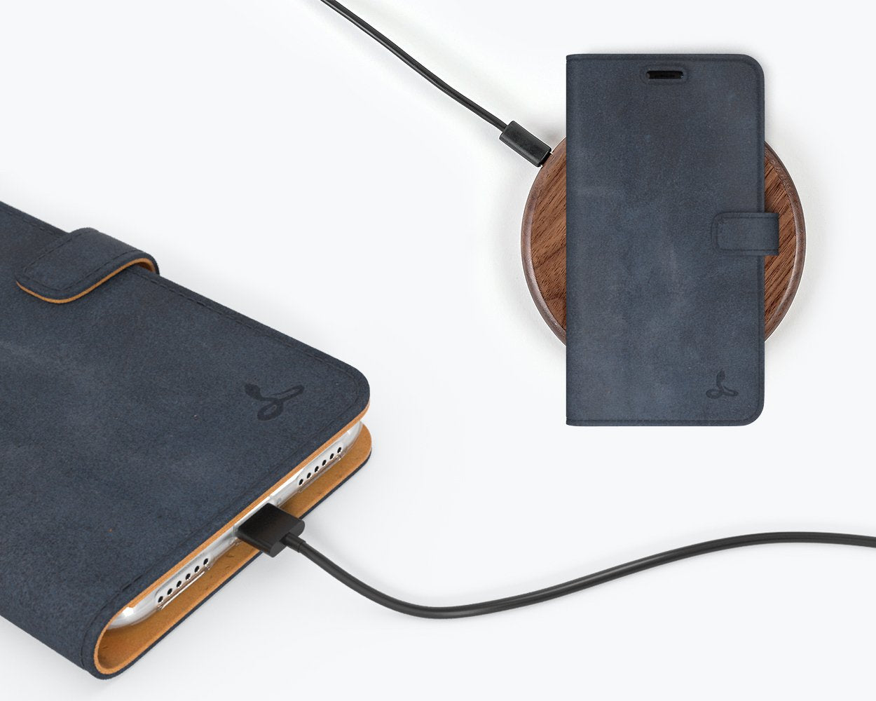 Étui portefeuille en cuir vintage - Apple iPhone XR