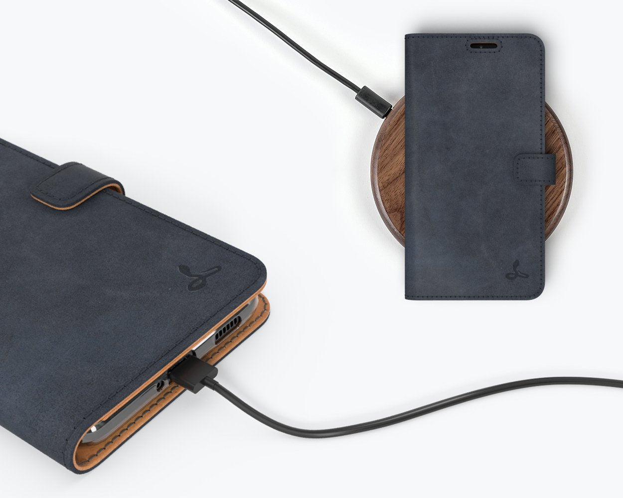 Étui portefeuille en cuir vintage - Samsung Galaxy S21