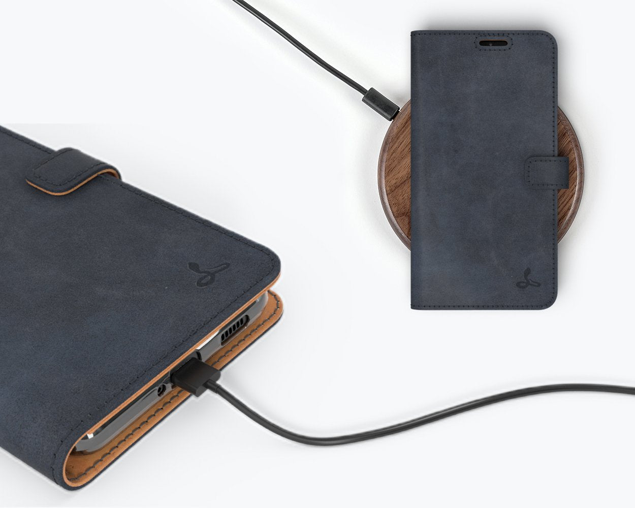 Étui portefeuille en cuir vintage - Samsung Galaxy S21 Ultra