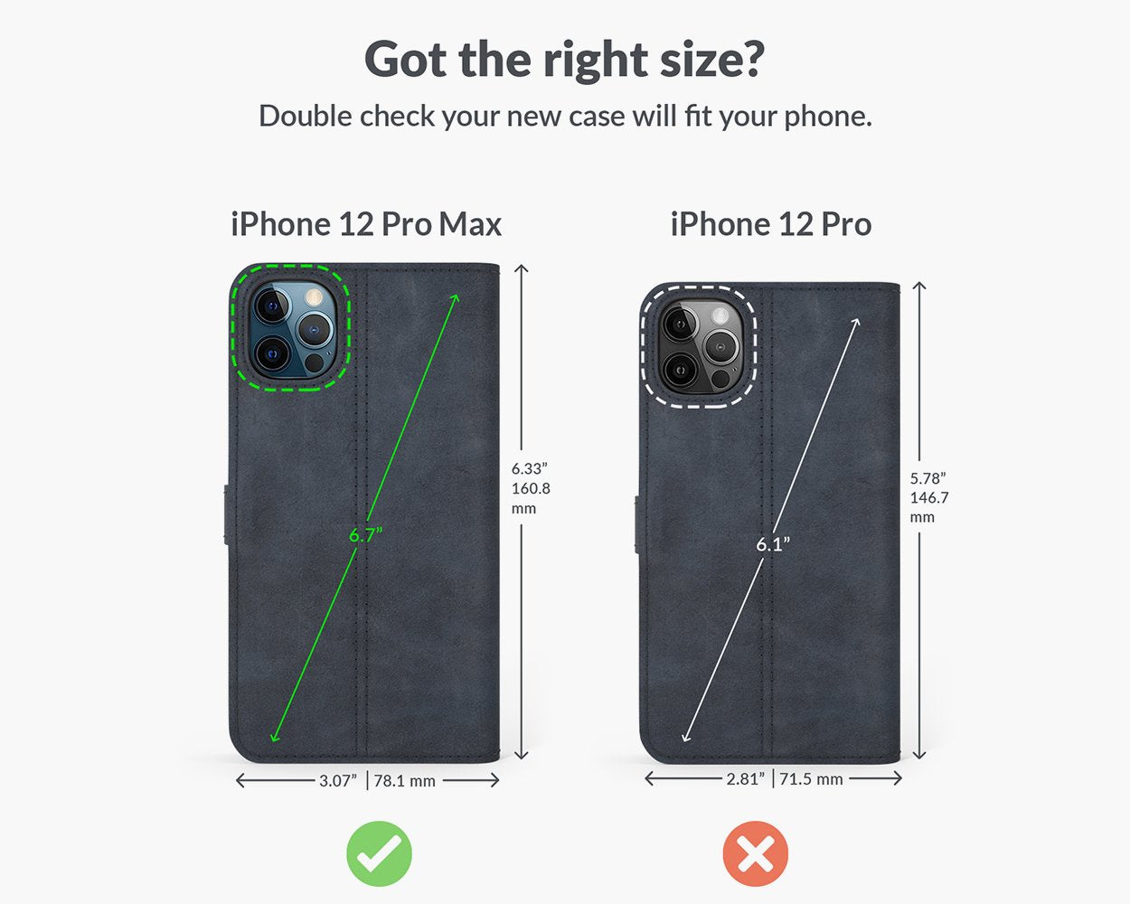 Étui portefeuille en cuir vintage - Apple iPhone 12 Pro Max
