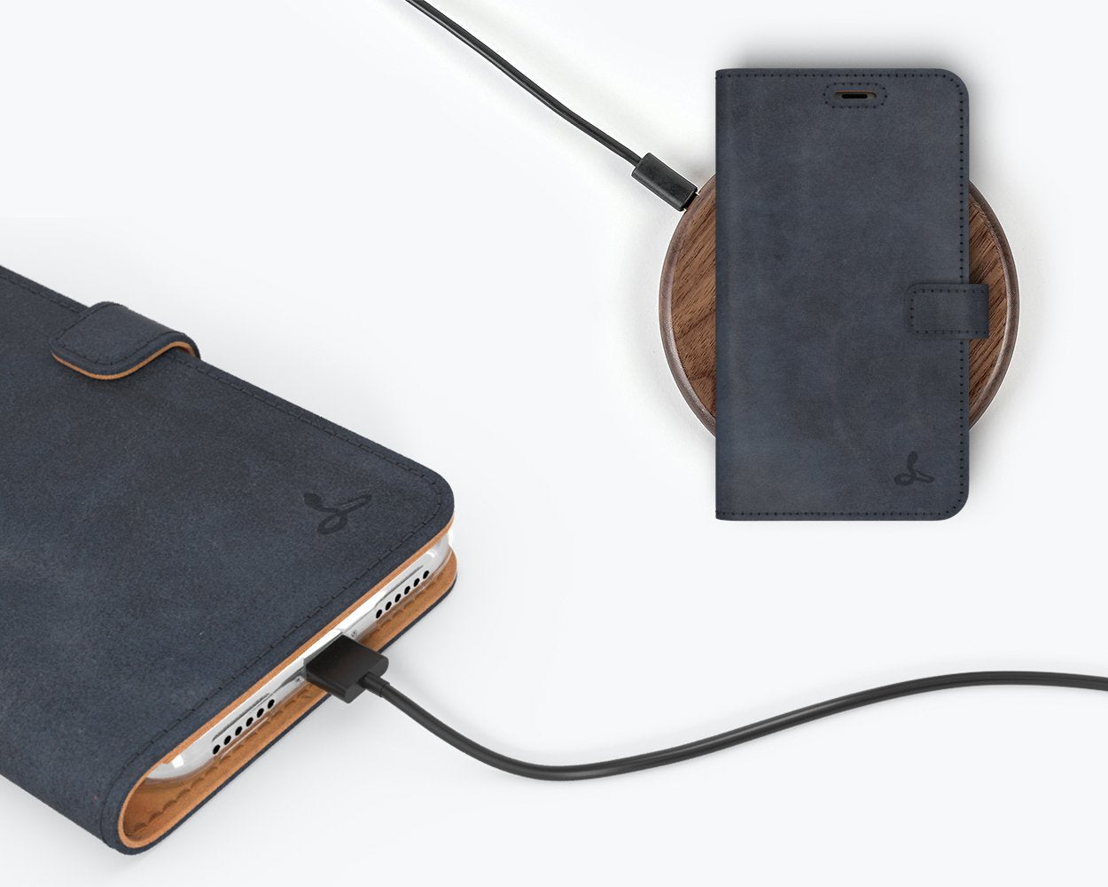 Étui portefeuille en cuir vintage - Apple iPhone XS Max