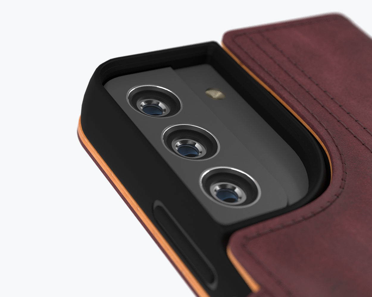 Étui portefeuille en cuir vintage - Samsung Galaxy S22