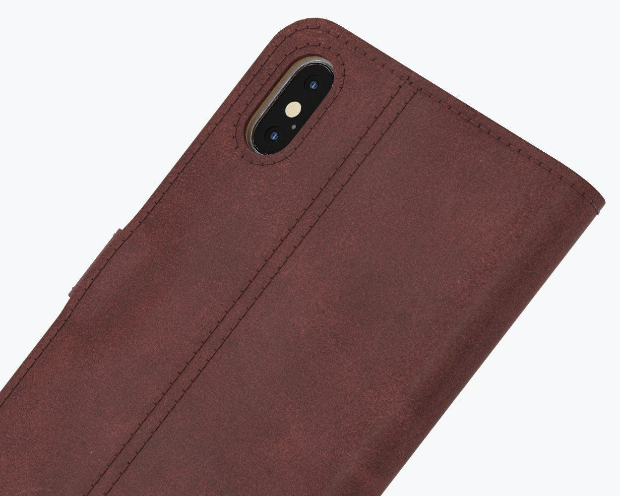 Étui portefeuille en cuir vintage - Apple iPhone X/XS