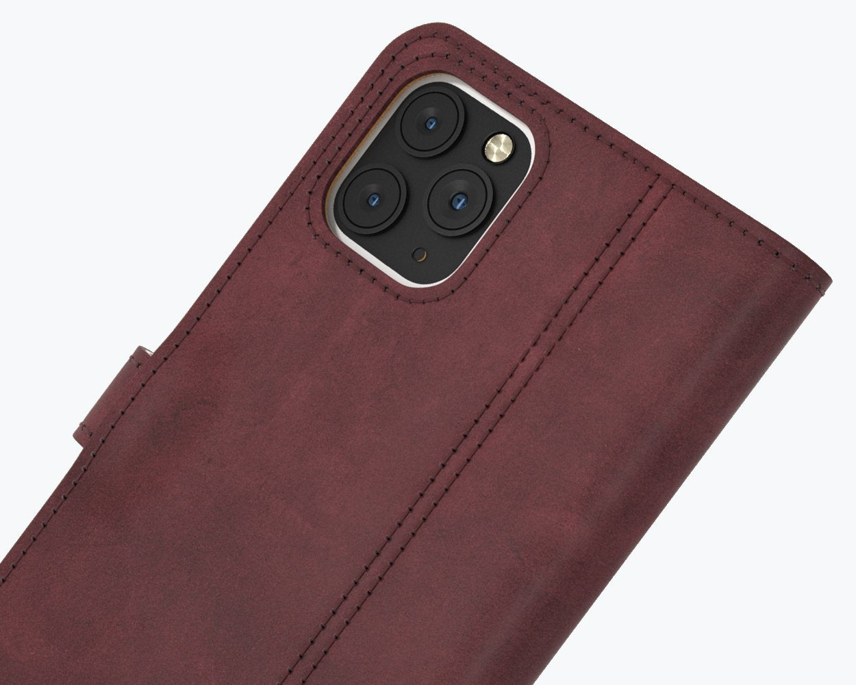 Étui portefeuille en cuir vintage - Apple iPhone 12 Pro Max