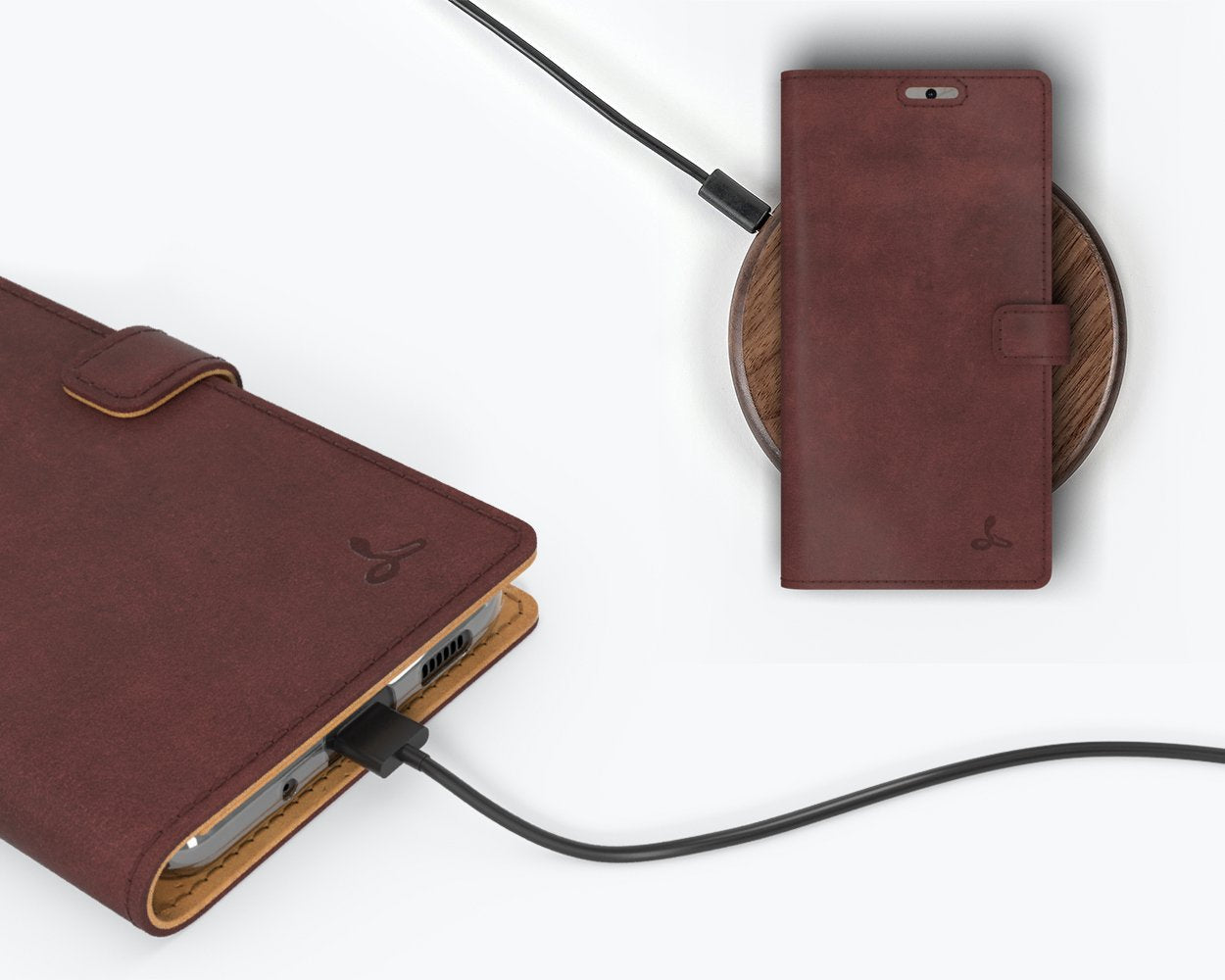 Étui portefeuille en cuir vintage - Samsung Galaxy S20 FE
