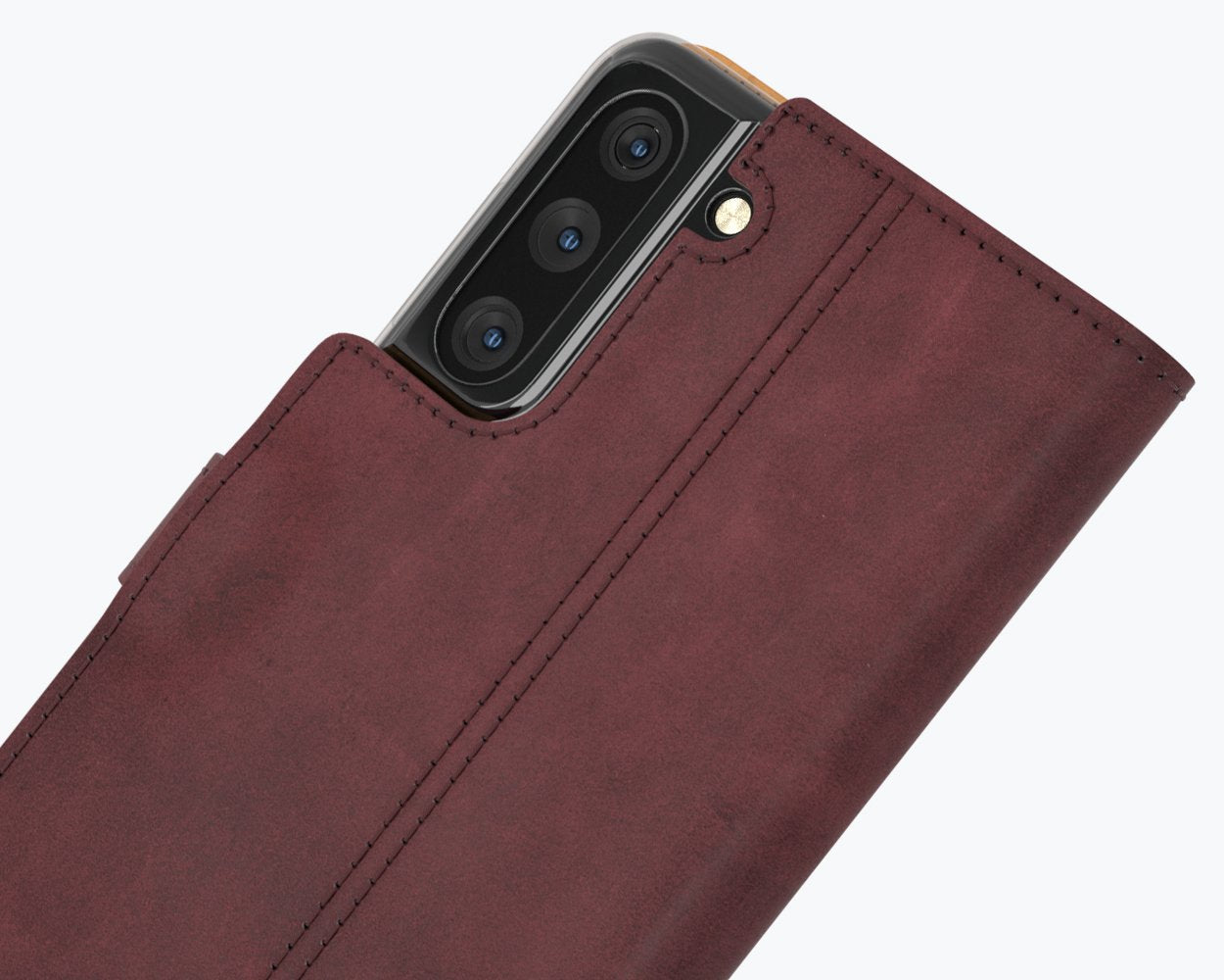 Étui portefeuille en cuir vintage - Samsung Galaxy S21