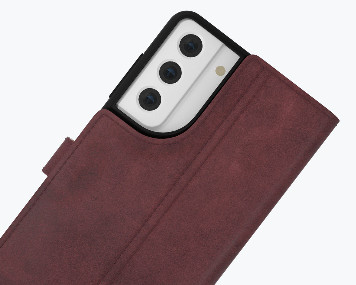 Étui portefeuille en cuir vintage - Samsung Galaxy S21 FE