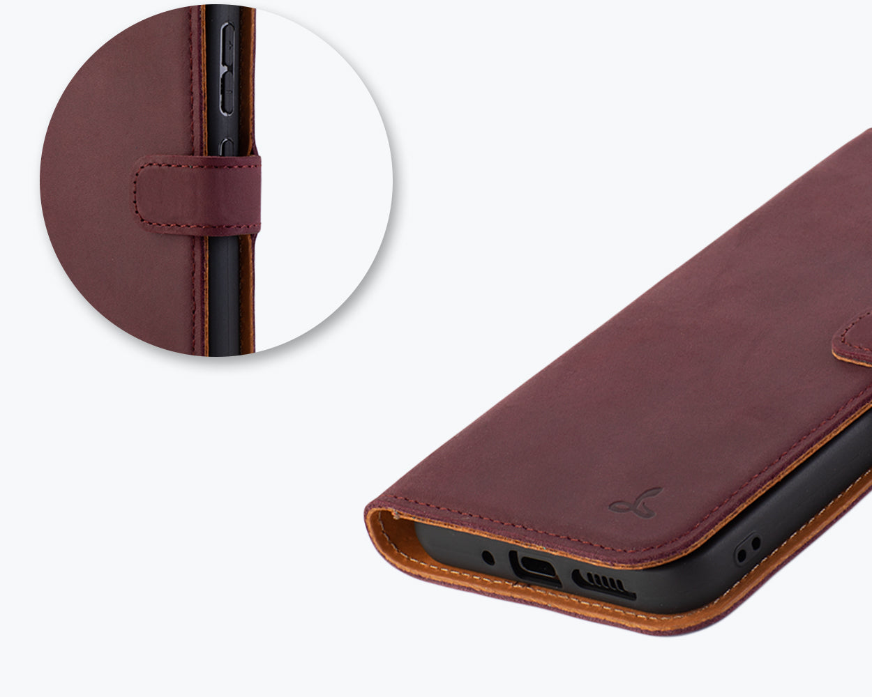 Samsung Galaxy A34 - Vintage Leather Wallet Phone Case