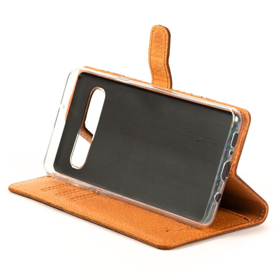 Étui portefeuille en cuir vintage - Samsung Galaxy S10 E