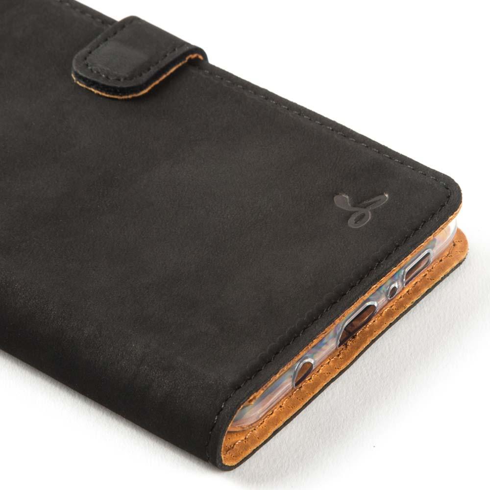 Étui portefeuille en cuir vintage - Samsung Galaxy S10