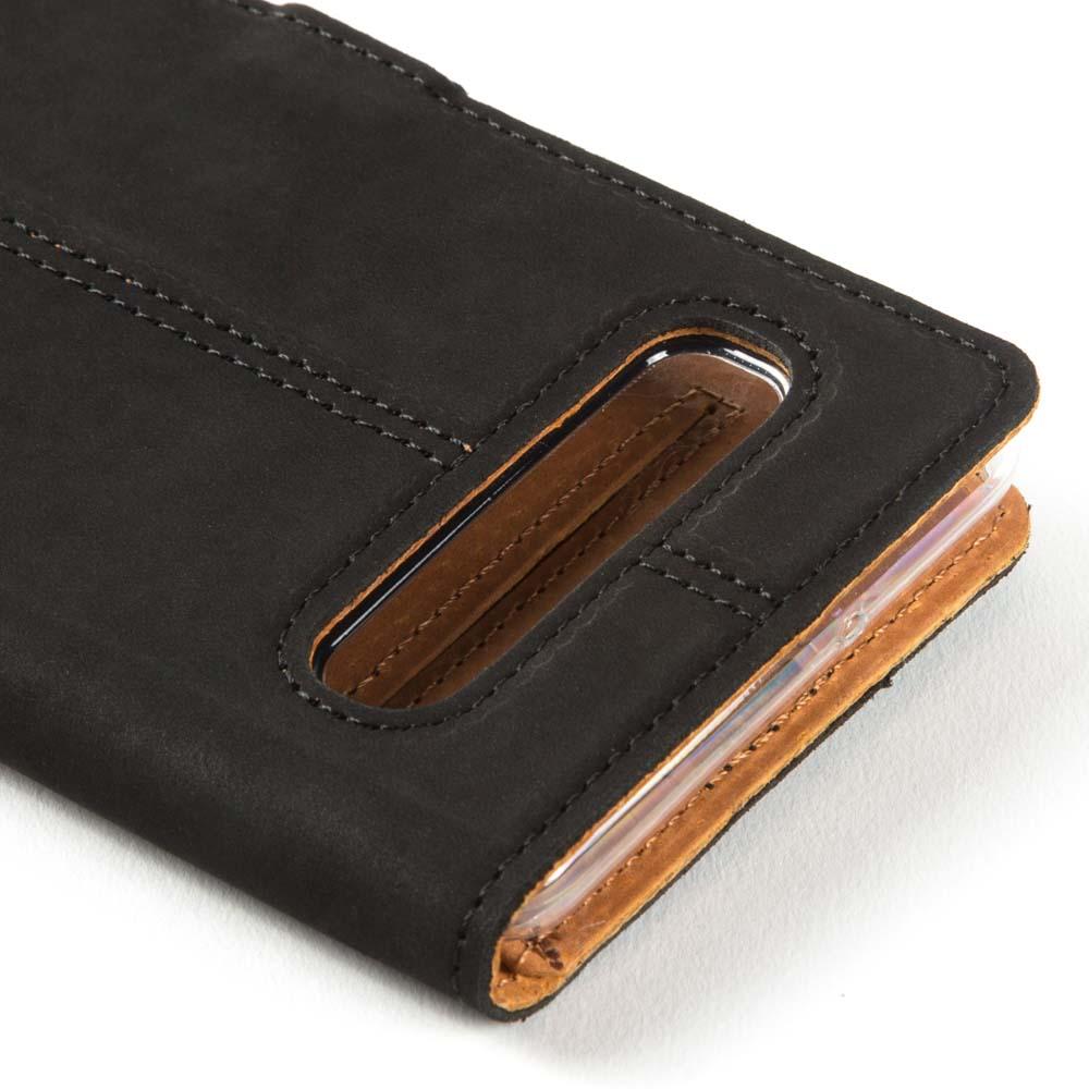 Étui portefeuille en cuir vintage - Samsung Galaxy S10 E