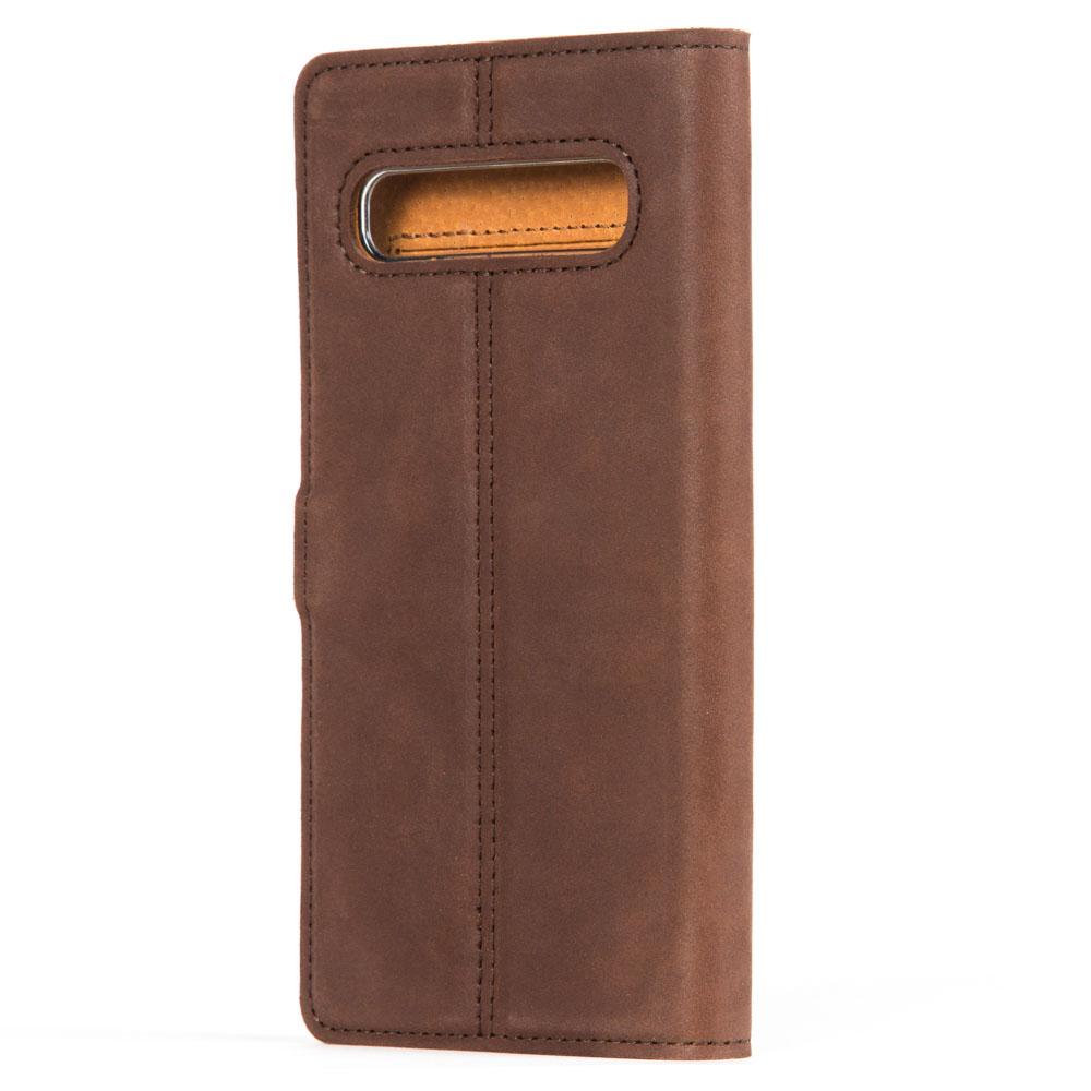 Étui portefeuille en cuir vintage - Samsung Galaxy S10