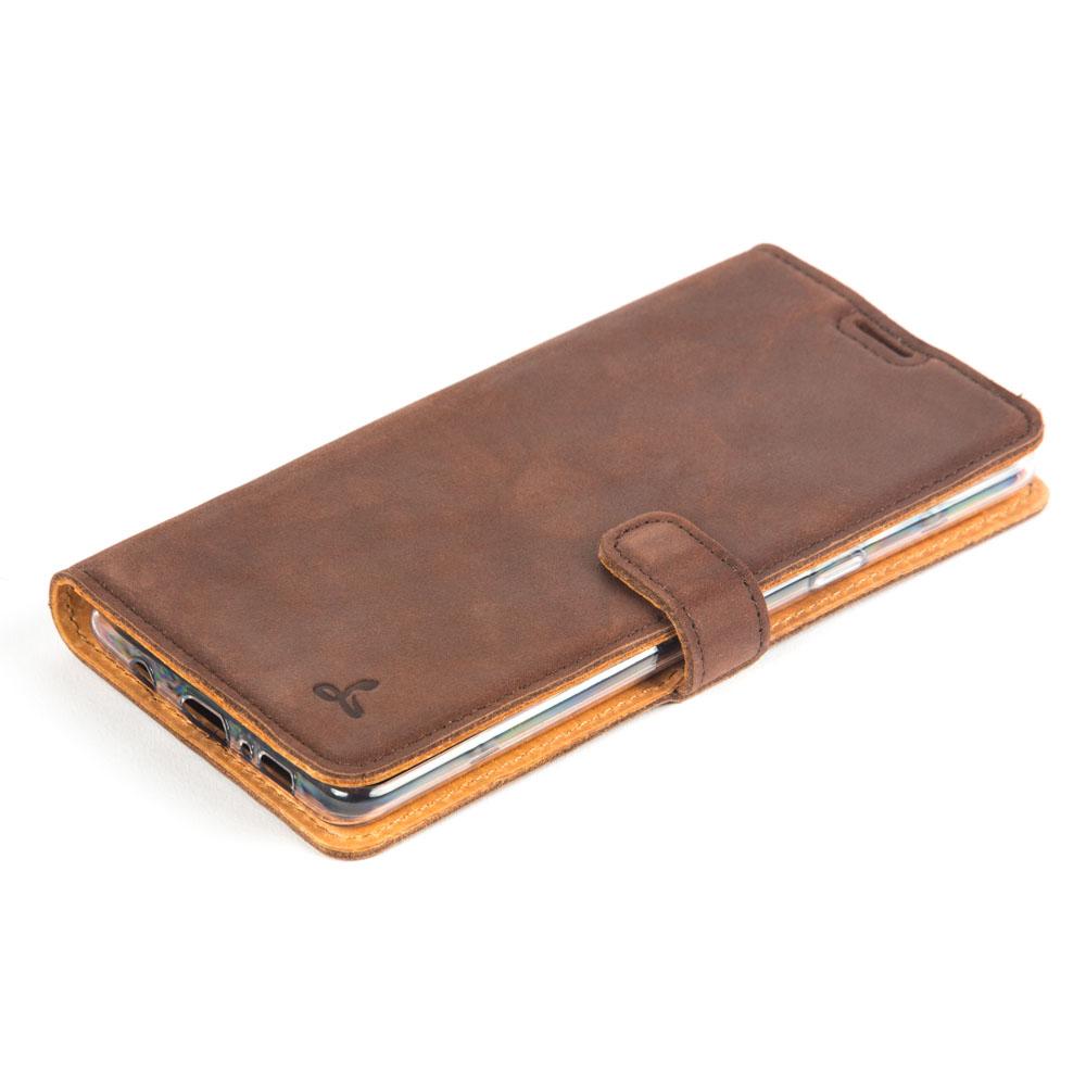 Étui portefeuille en cuir vintage - Samsung Galaxy S10