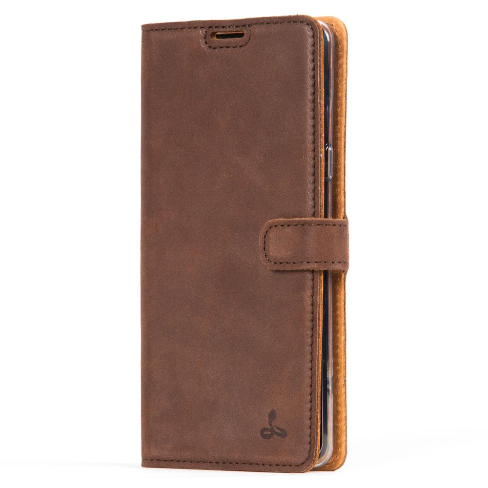 Étui portefeuille en cuir vintage - Samsung Galaxy S10 E