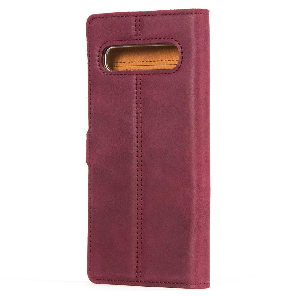 Étui portefeuille en cuir vintage - Samsung Galaxy S10 E