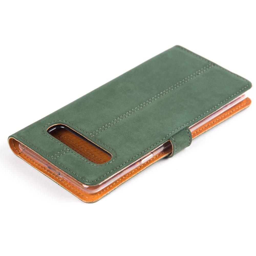 Étui portefeuille en cuir vintage - Samsung Galaxy S10 E