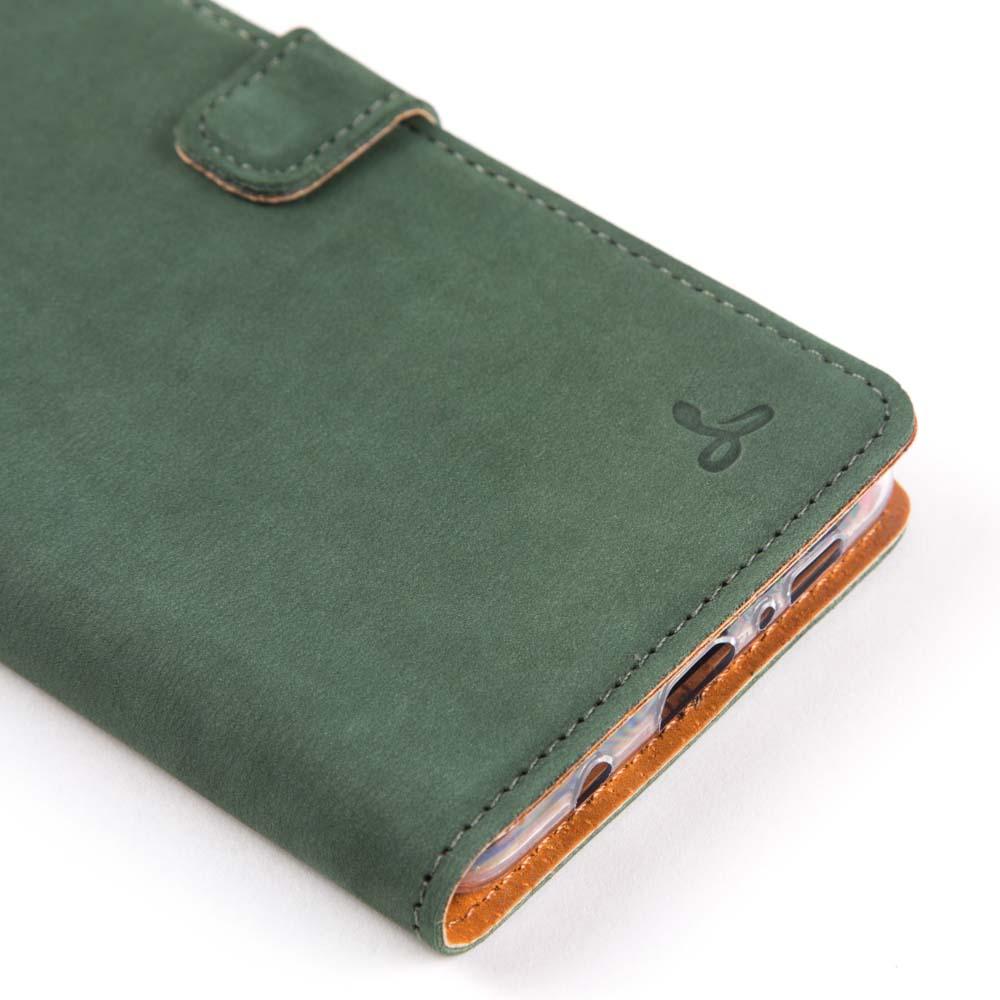 Étui portefeuille en cuir vintage - Samsung Galaxy S10