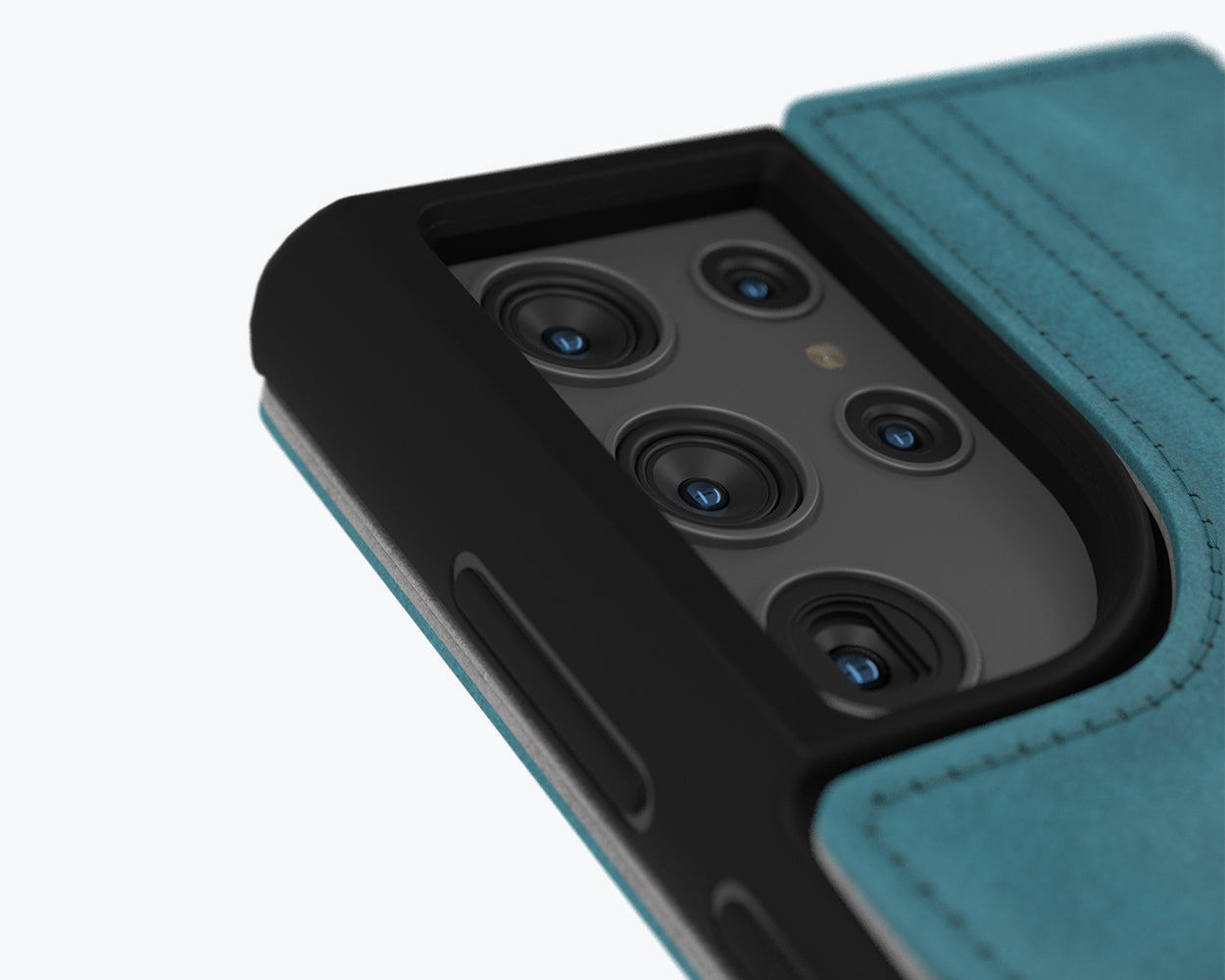 Étui portefeuille en cuir vintage - Samsung Galaxy S22 Ultra