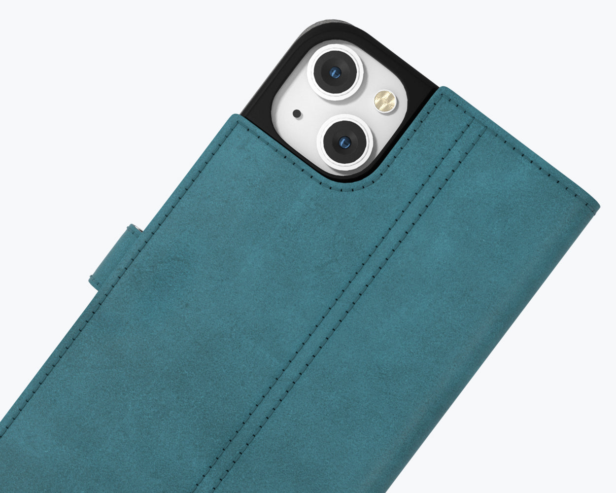 Étui portefeuille en cuir vintage - Apple iPhone 14 Plus