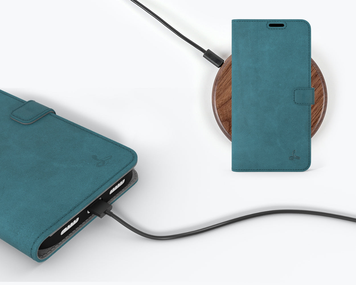 Étui portefeuille en cuir vintage - Apple iPhone 14 Pro Max