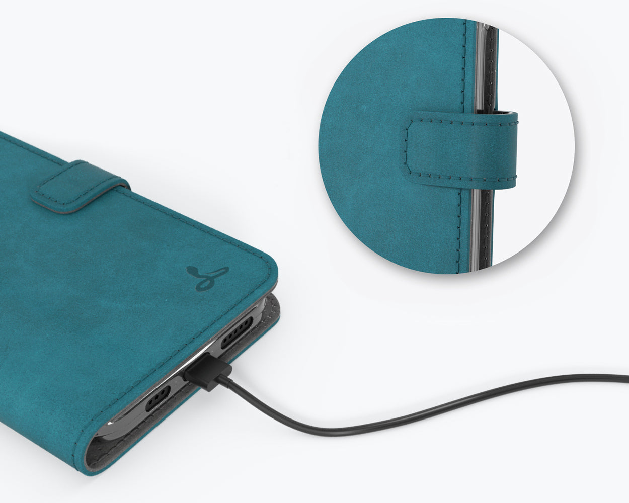 Étui portefeuille en cuir vintage - Apple iPhone 12 Pro Max