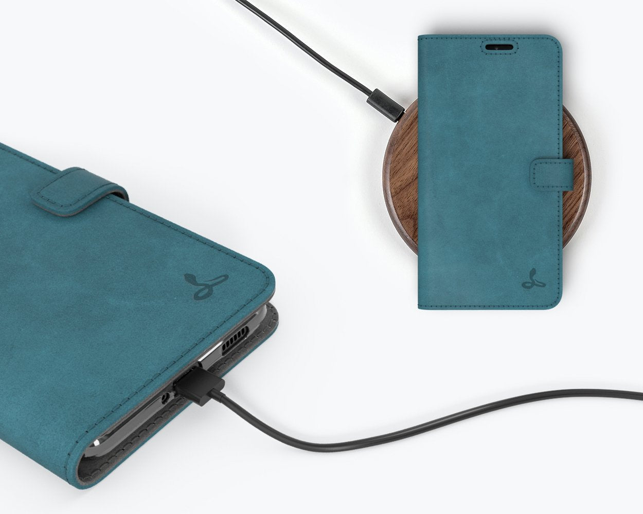 Étui portefeuille en cuir vintage - Samsung Galaxy S21