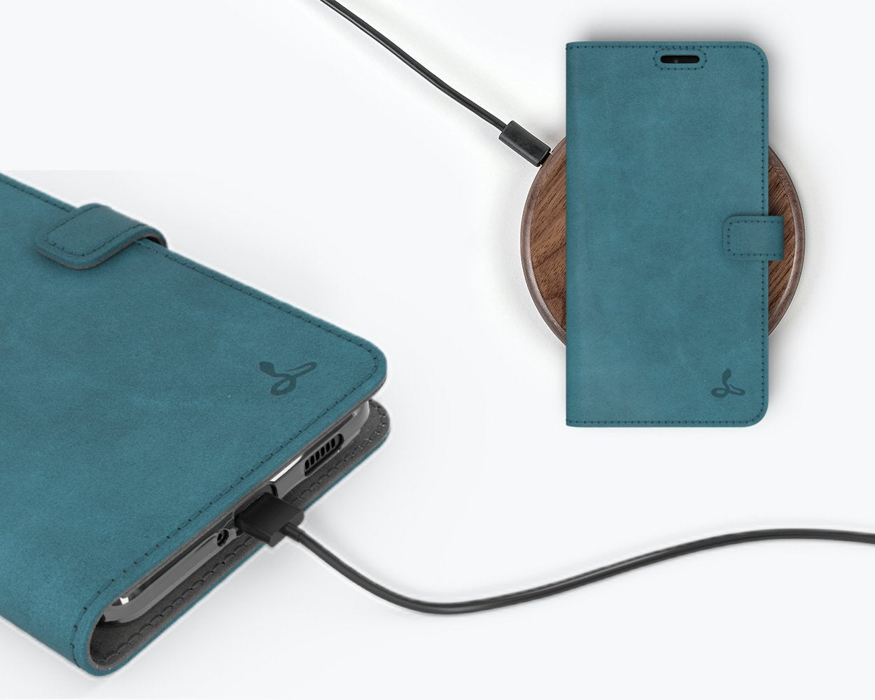 Étui portefeuille en cuir vintage - Samsung Galaxy S21 Ultra
