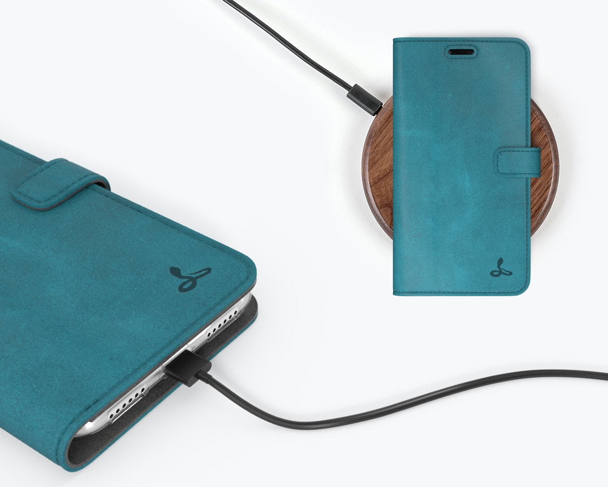Étui portefeuille en cuir vintage - Apple iPhone XR