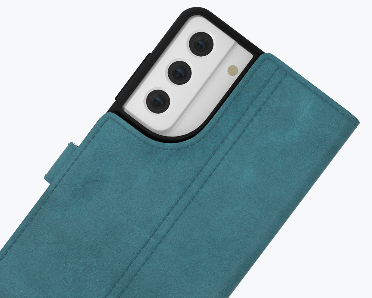 Étui portefeuille en cuir vintage - Samsung Galaxy S21 FE