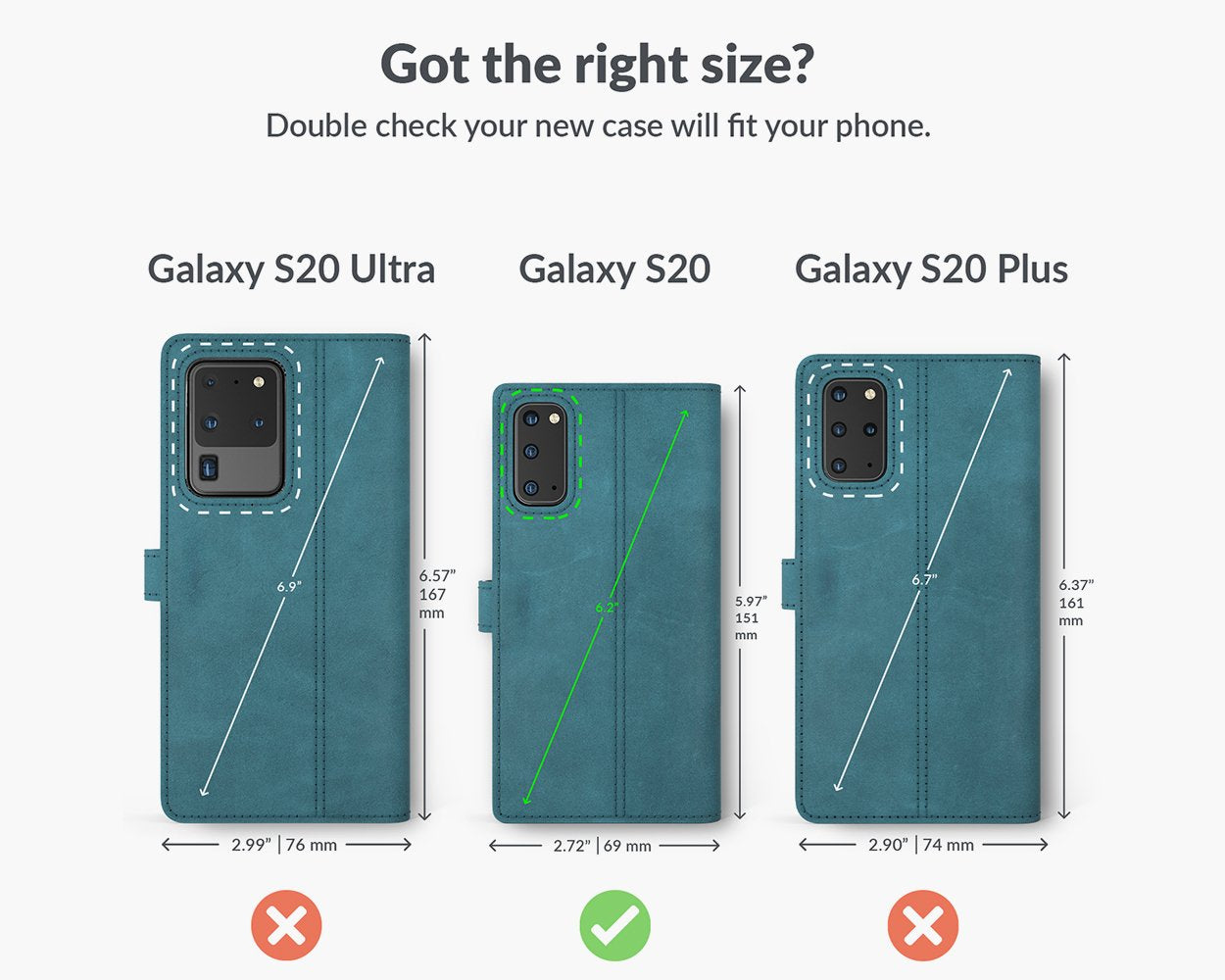 Samsung Galaxy S20 - Vintage Leather Wallet Phone Case